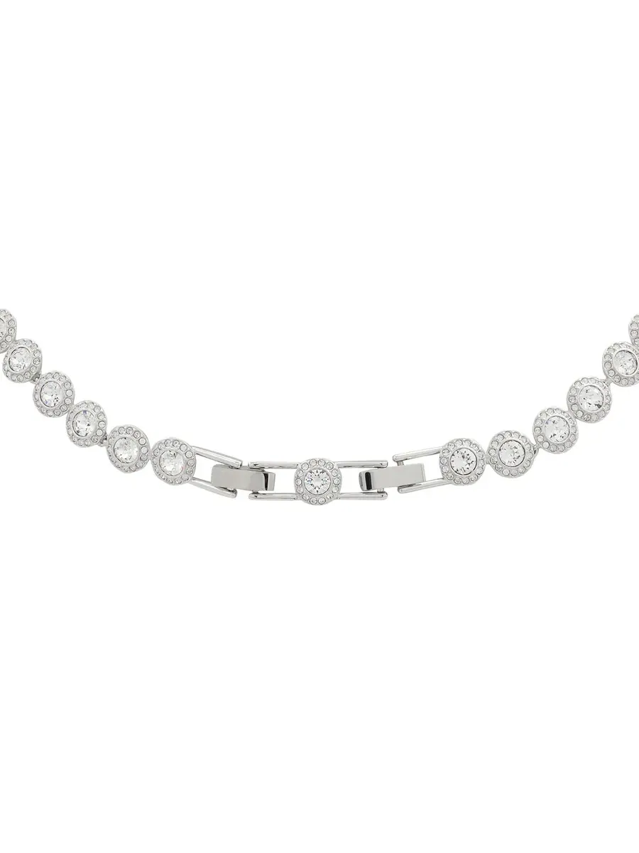 Женский набор кристаллов Swarovski Angelic White с родиевым покрытием и круглой огранкой — изображение 3 из 7, оттенок белый