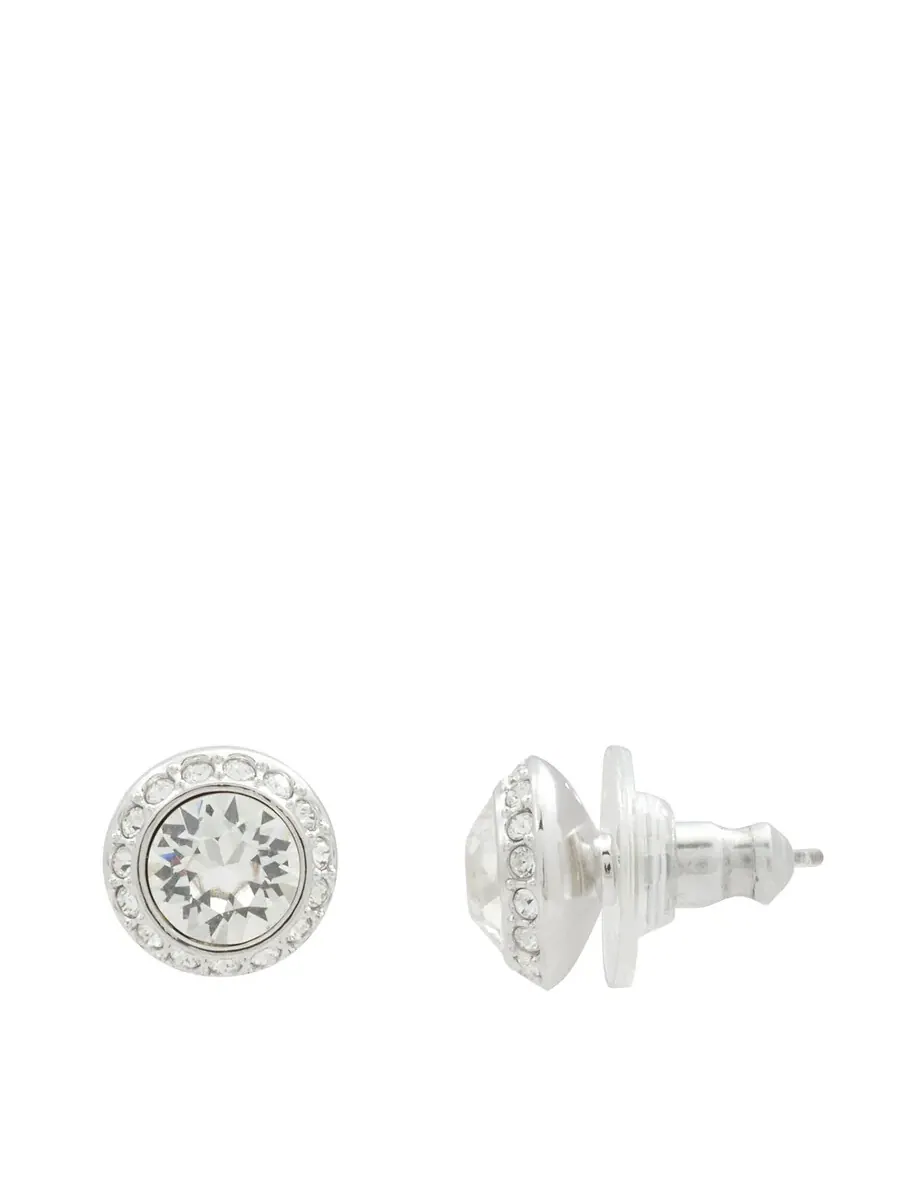 Женский набор кристаллов Swarovski Angelic White с родиевым покрытием и круглой огранкой — изображение 5 из 7, оттенок белый
