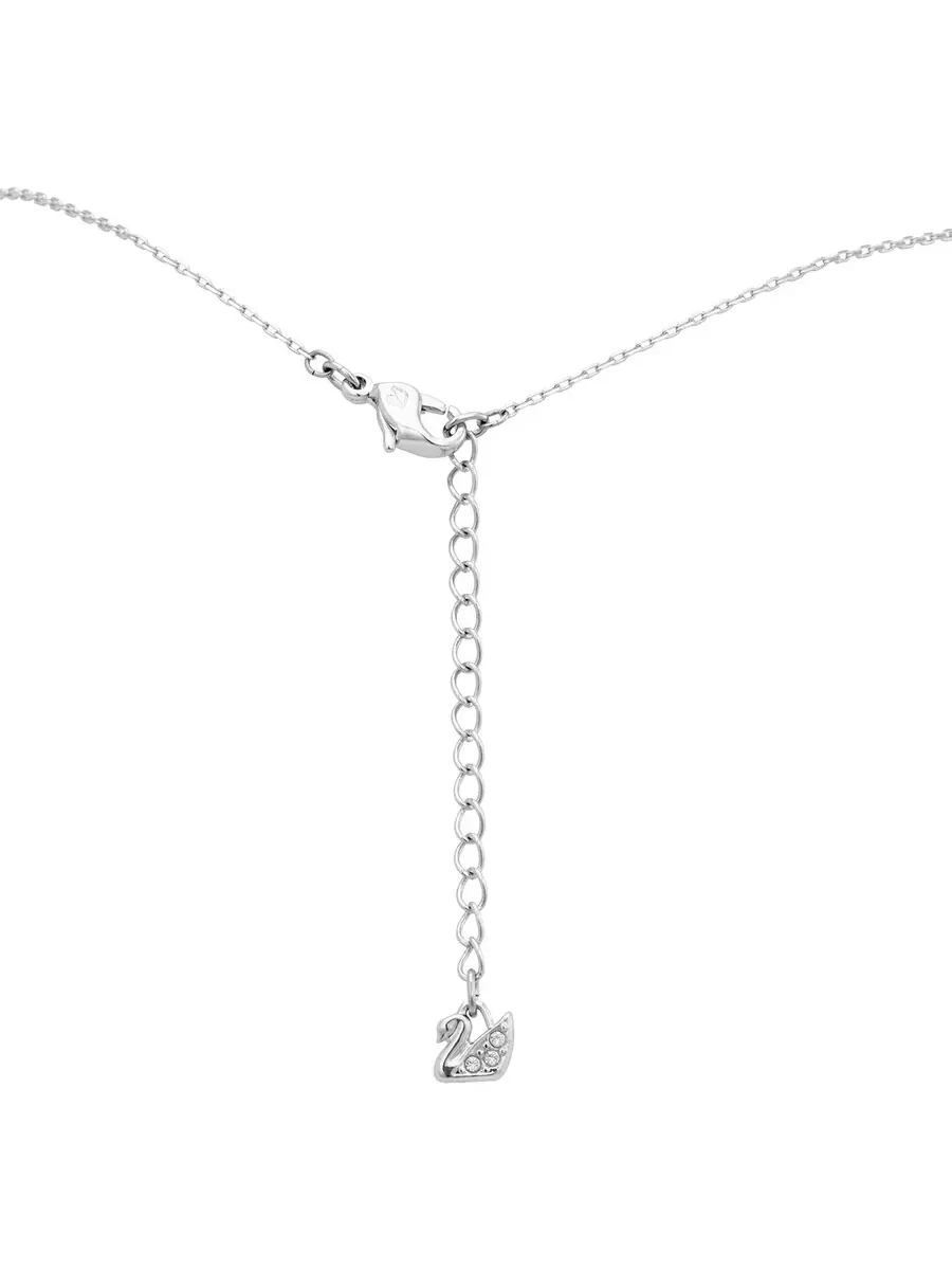 Женский набор Swarovski с родиевым покрытием с блестящей танцующей круглой застежкой, синий/серебристый — изображение 5 из 5