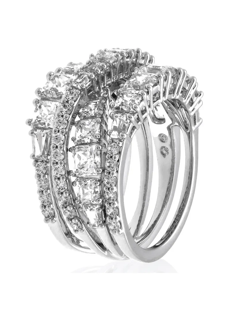 Женское кольцо Swarovski Twist Wrap — изображение 3 из 4, оттенок белый
