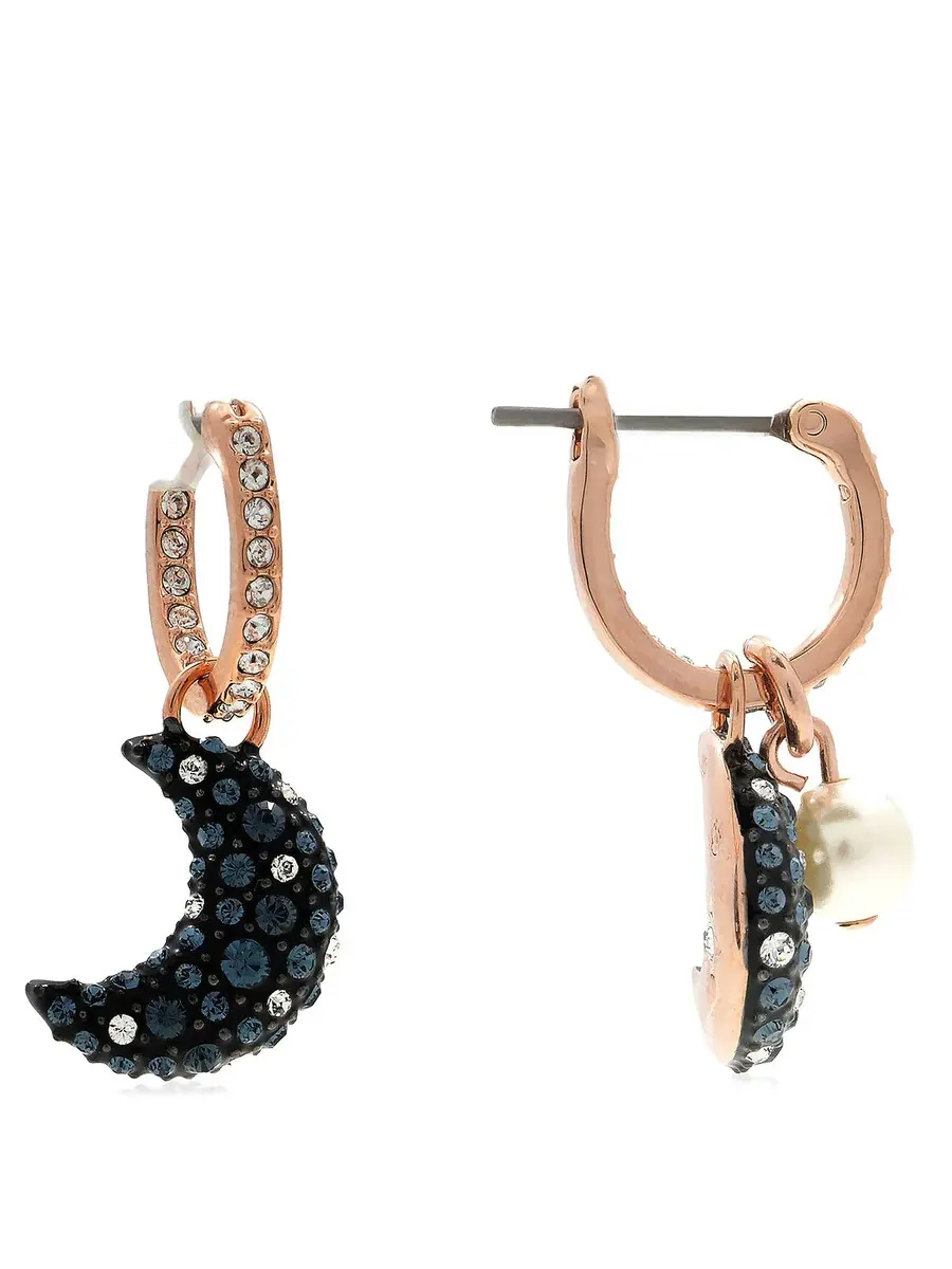 Серьги-подвески Swarovski Luna — изображение 4 из 5, оттенок серебряный