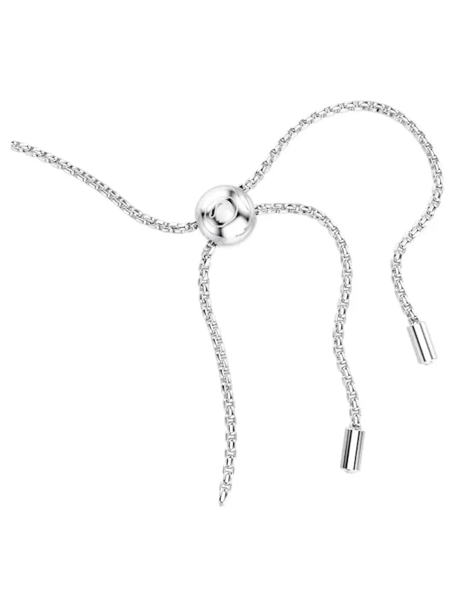 Браслет для тенниса с кристаллами Swarovski, родиевое покрытие — изображение 3 из 3, оттенок синий