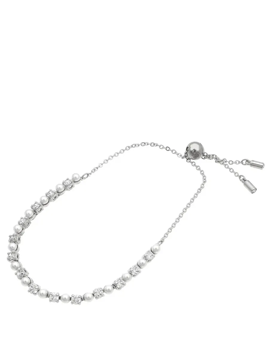 Браслет Swarovski Matrix Soft 3 мм с родиевым покрытием — изображение 3 из 4, оттенок белый