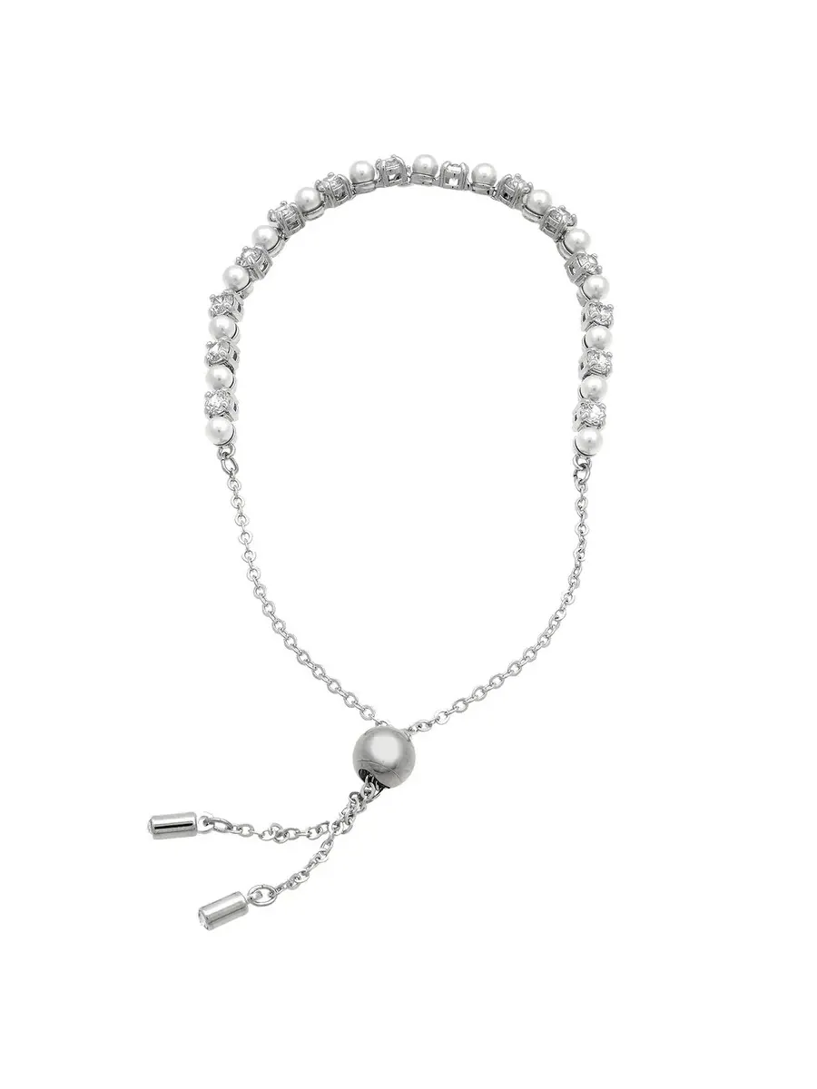 Браслет Swarovski Matrix Soft 3 мм с родиевым покрытием — изображение 4 из 4, оттенок белый