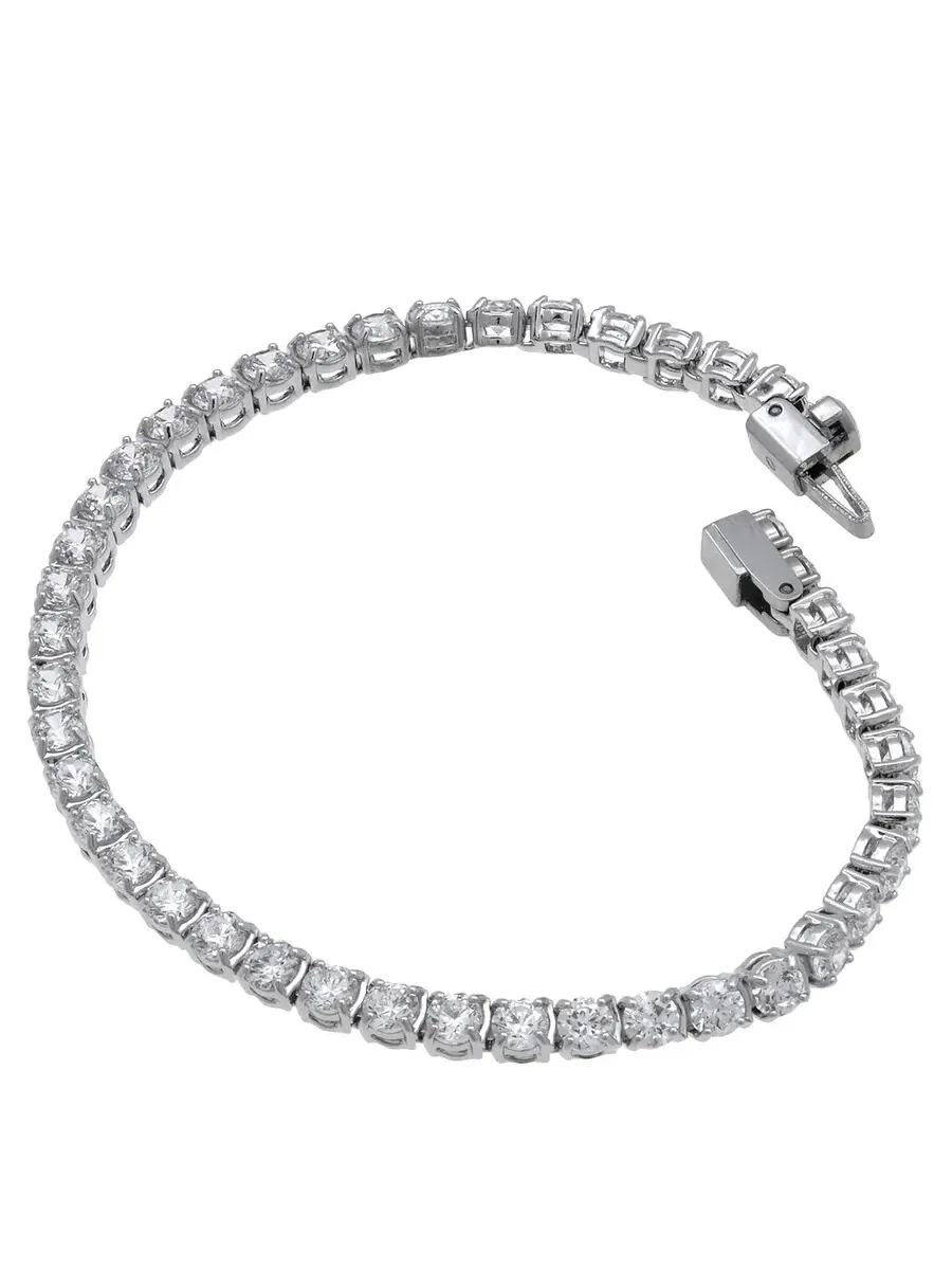 Браслет для тенниса Swarovski Matrix — изображение 4 из 4, оттенок серебряный