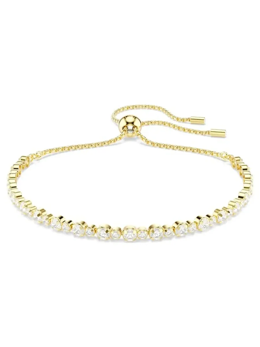 Браслет Swarovski Matrix Tennis с золотым покрытием