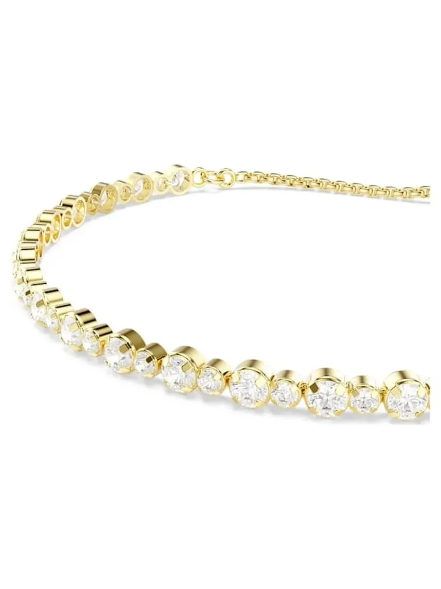 Браслет Swarovski Matrix Tennis с золотым покрытием — изображение 3 из 3, оттенок белый
