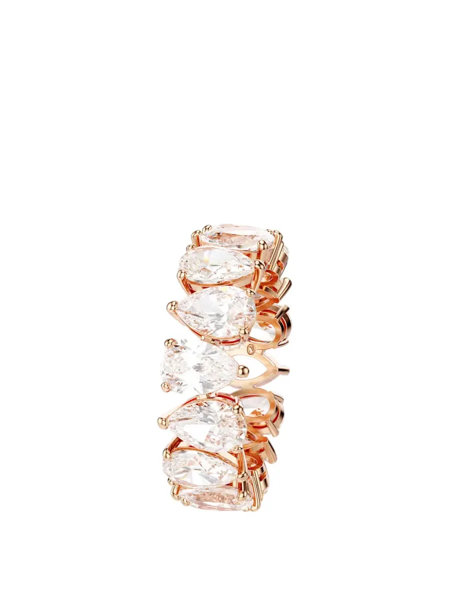 Кольцо Swarovski Matrix Vittore, размер 55 (US 6.75), белый/золотой — изображение 3 из 4, оттенок белый/розовый золотистый