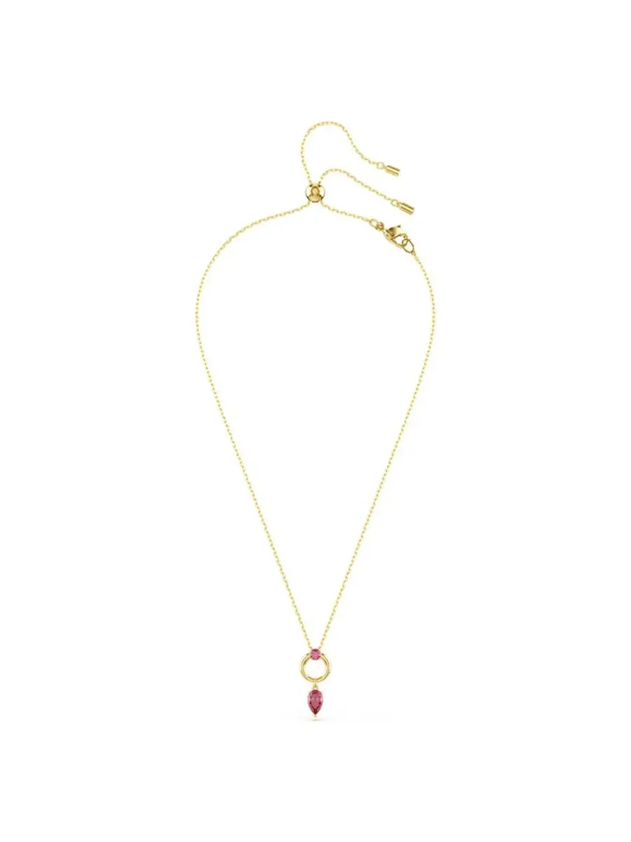 Подвеска-ожерелье Swarovski Mesmera с позолотой — изображение 2 из 3, оттенок красный