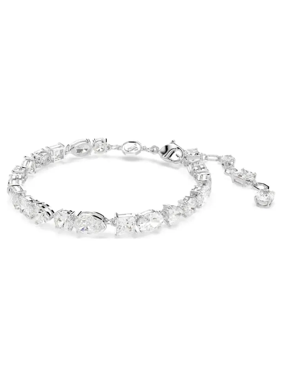 Браслет Swarovski Mesmera с разными огранками, родиевое покрытие — изображение 2 из 3, оттенок белый