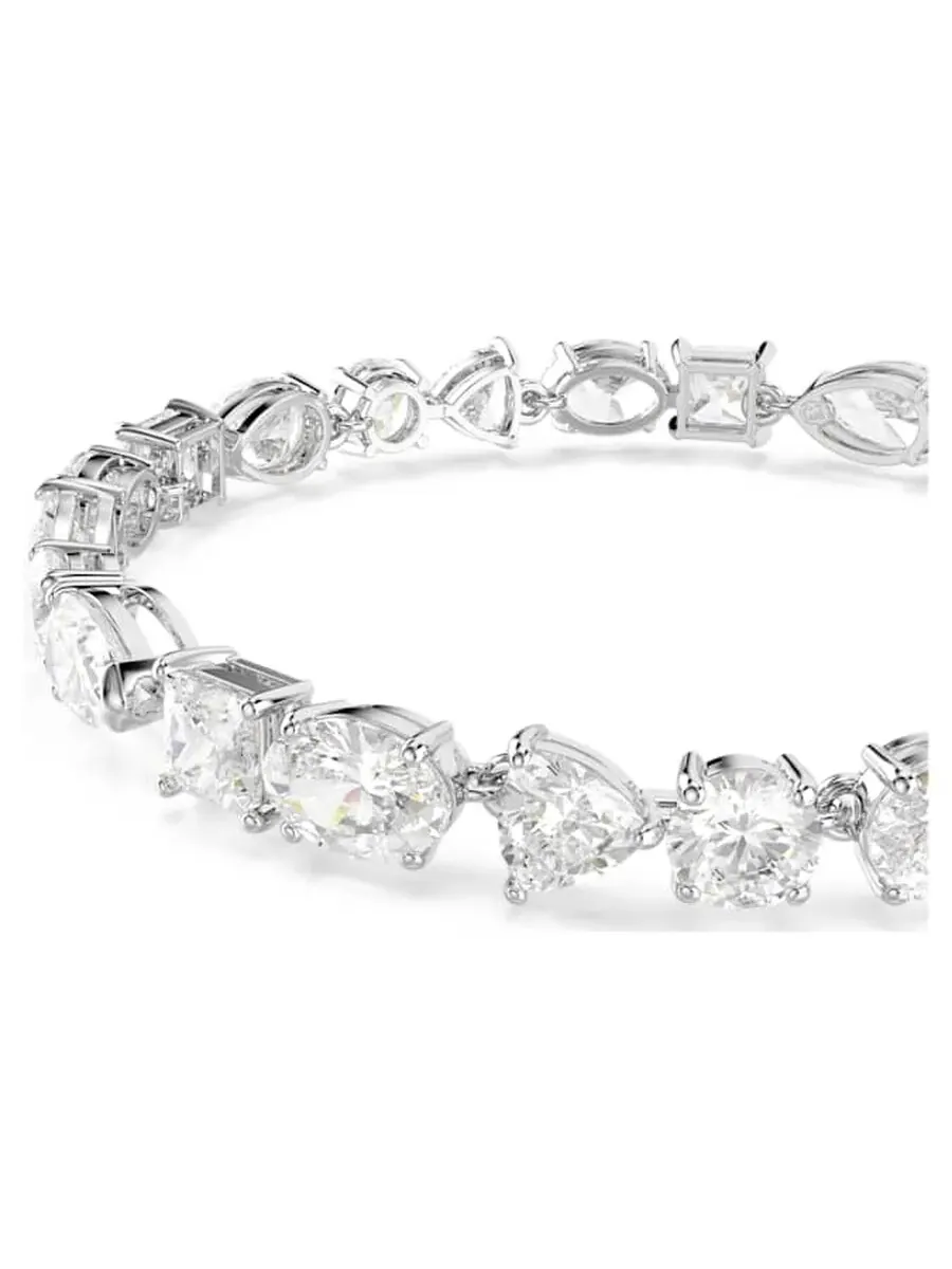 Браслет Swarovski Mesmera с разными огранками, родиевое покрытие — изображение 3 из 3, оттенок белый