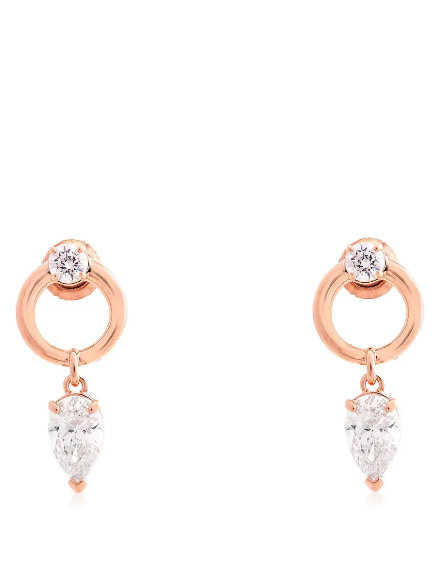 Комплект из колье и сережек Swarovski Mesmera с огранкой «груша» — изображение 4 из 4, оттенок белый