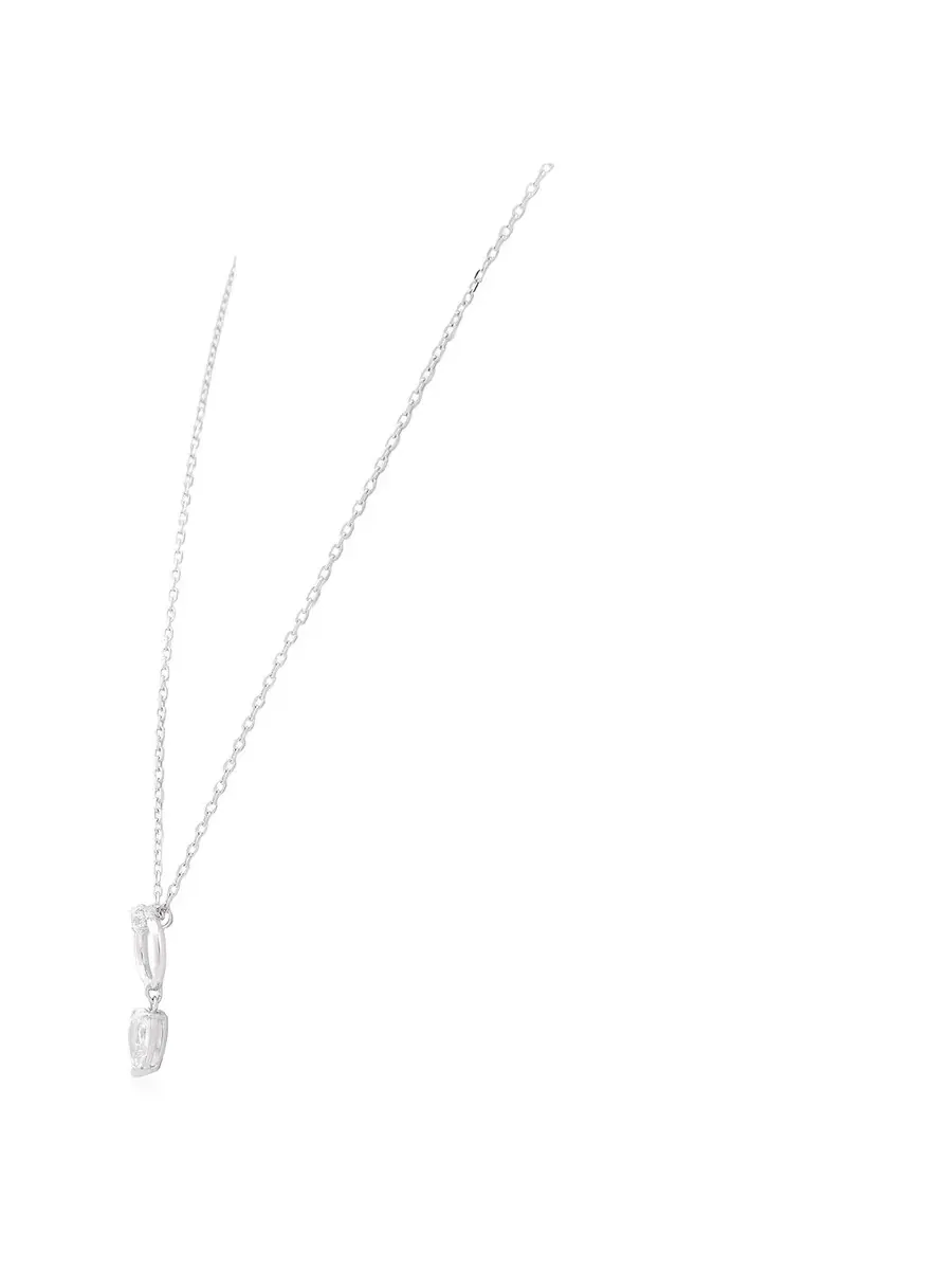 Кулон-ожерелье Swarovski Mesmera с подвеской в форме груши — изображение 2 из 3, оттенок белый
