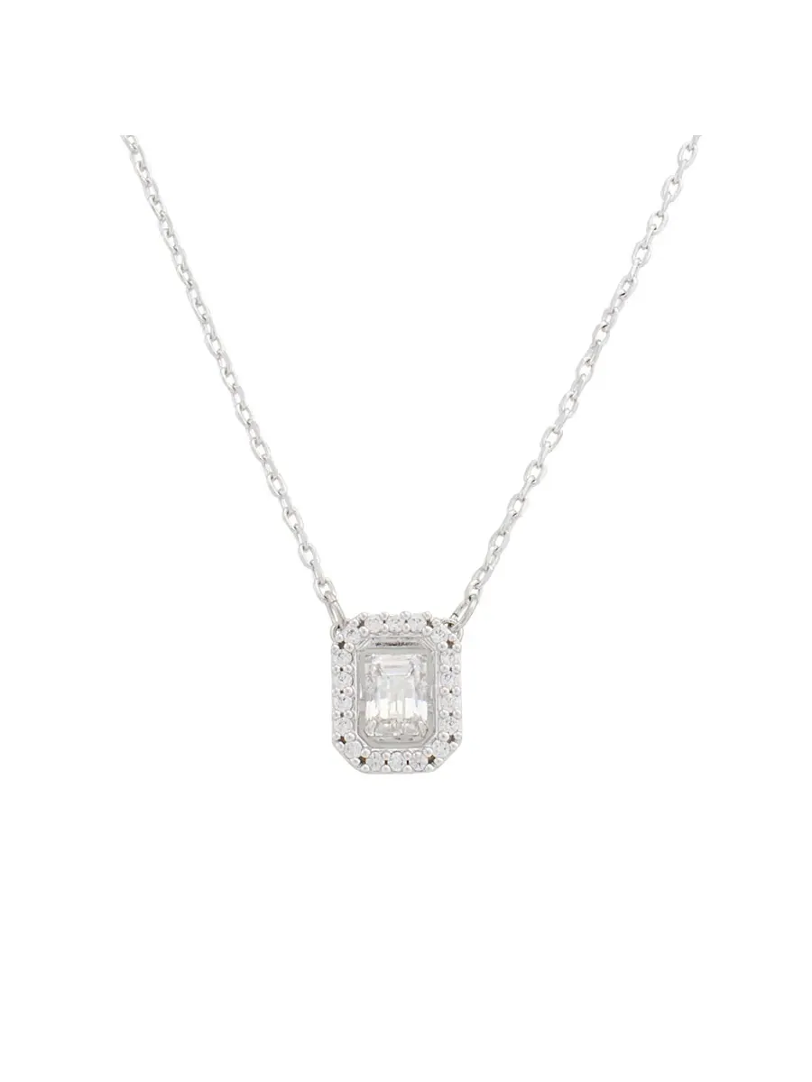 Колье Swarovski Millenia с квадратными цирконами — изображение 3 из 5, оттенок белый