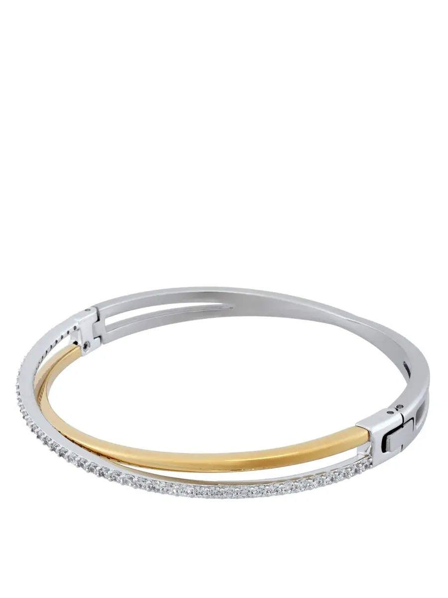 Браслет Swarovski Hyperbola из смешанных металлов — изображение 2 из 4, оттенок белый
