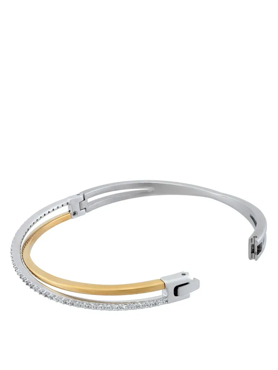 Браслет Swarovski Hyperbola из смешанных металлов — изображение 4 из 4, оттенок белый