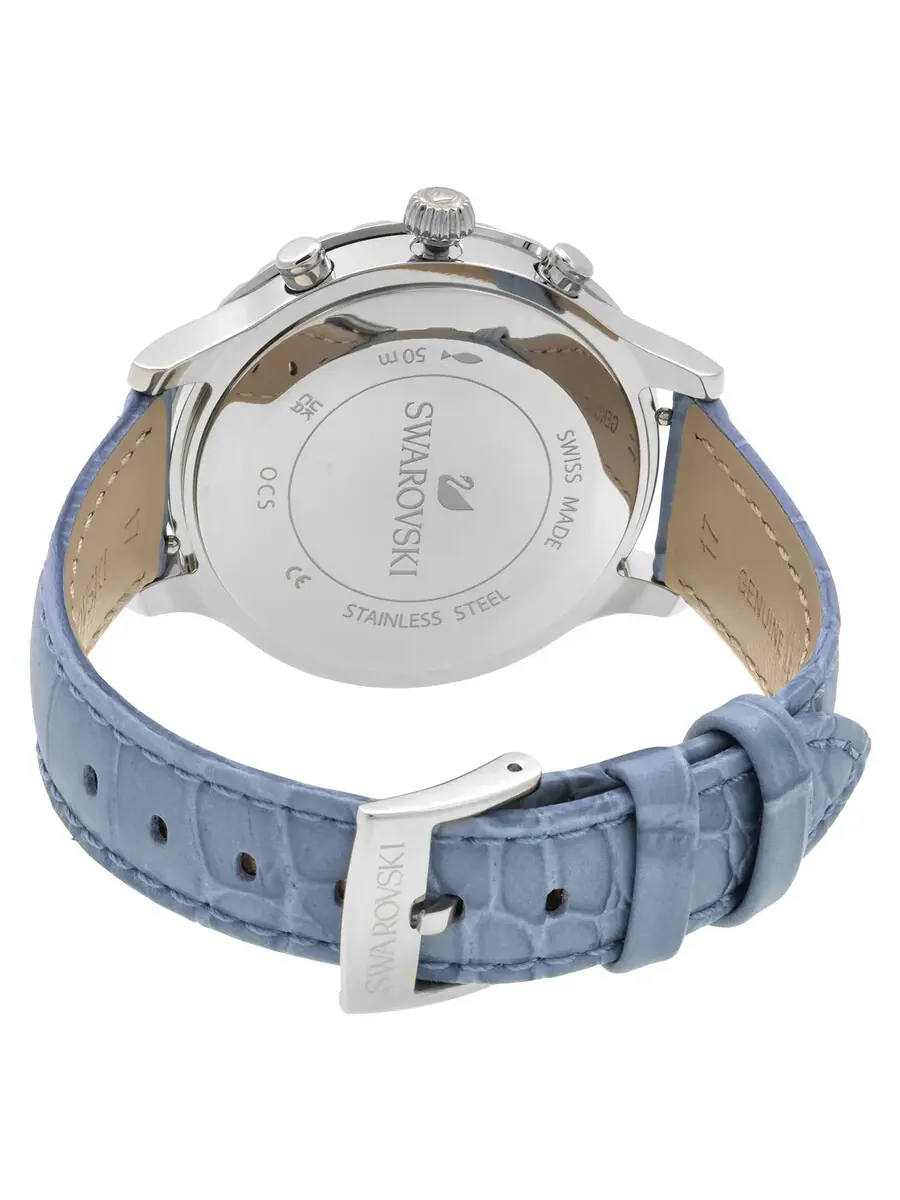 Женские часы Swarovski Octea Lux Chrono с кварцевым хронографом и синим циферблатом 5580600 — изображение 3 из 3