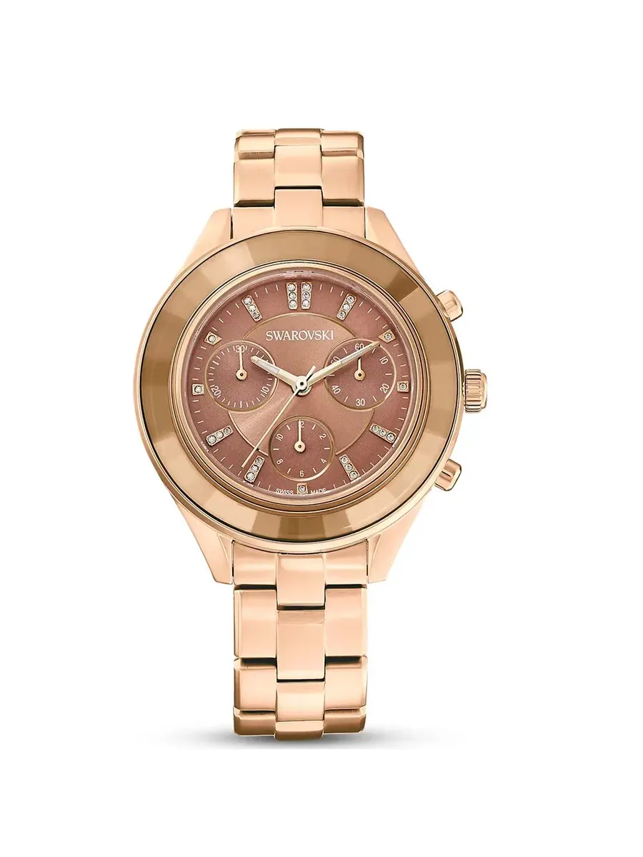 Swarovski Octea Lux Sport Хронограф Кварцевые Кристаллы Коричневый Циферблат Унисекс Часы 5632472