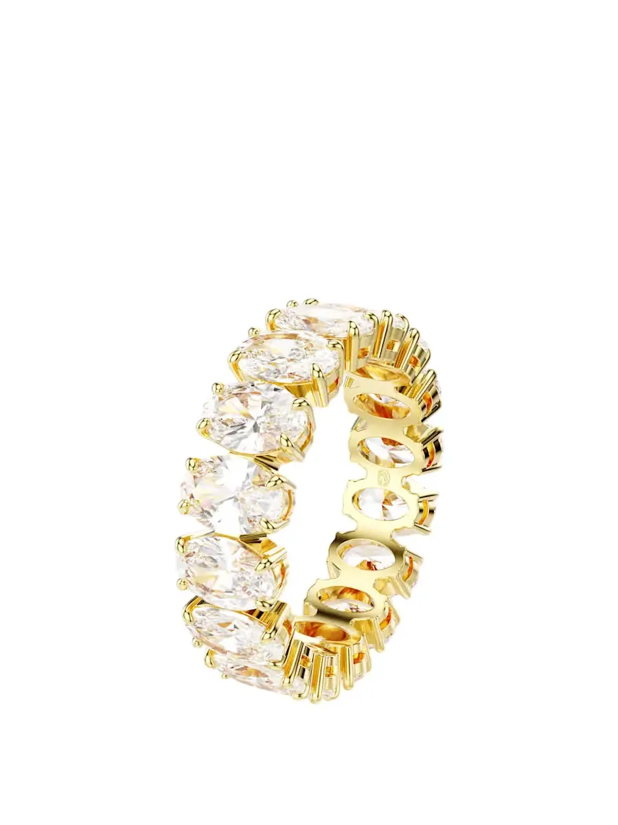 Кольцо Swarovski овальной огранки, размер 52 (США 5.75) — изображение 2 из 4, оттенок белый
