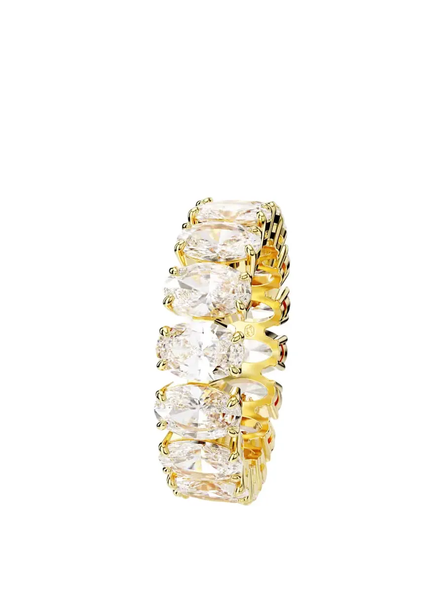 Кольцо Swarovski овальной огранки, размер 52 (США 5.75) — изображение 3 из 4, оттенок белый