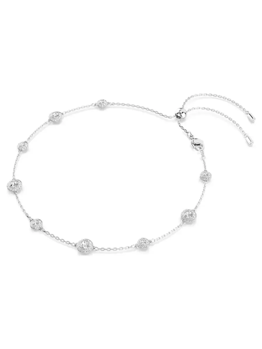 Ожерелье Una Angelic с родиевым покрытием и кристаллами Swarovski