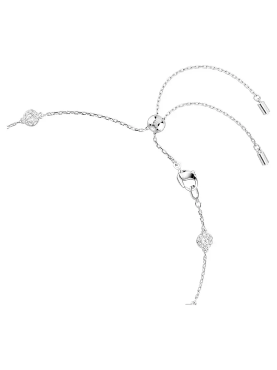 Ожерелье Una Angelic с родиевым покрытием и кристаллами Swarovski — изображение 2 из 2, оттенок белый