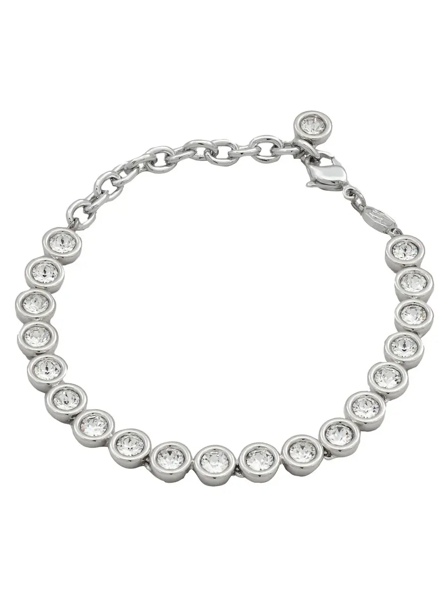 Браслет для тенниса Swarovski с родиевым покрытием Imber, размер M