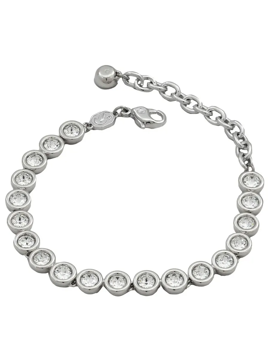 Браслет для тенниса Swarovski с родиевым покрытием Imber, размер M — изображение 2 из 3, оттенок белый