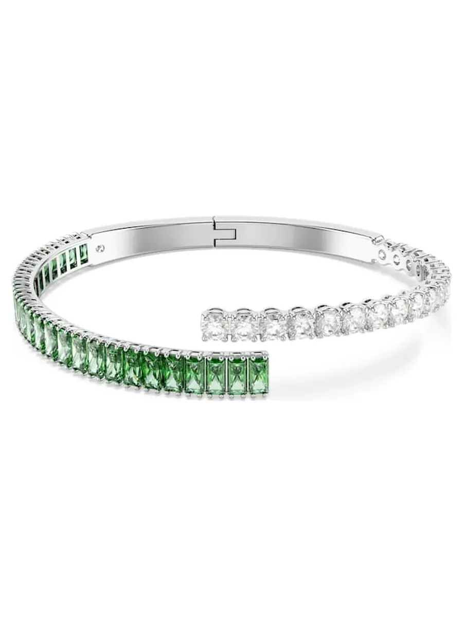 Браслет Swarovski с рутиевым покрытием и смешанным дизайном