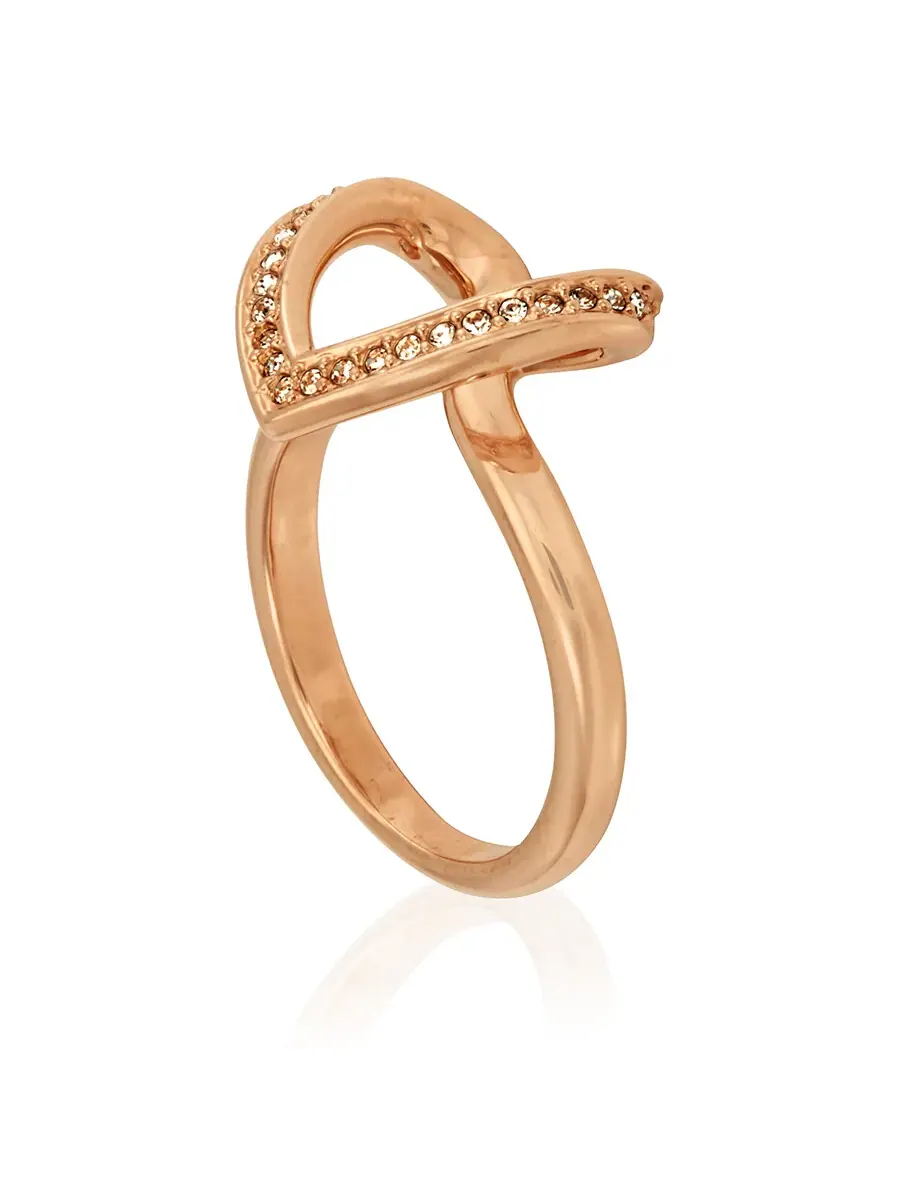 Кольцо Swarovski Rose Gold Cupidon, размер 55 (США 6.75)