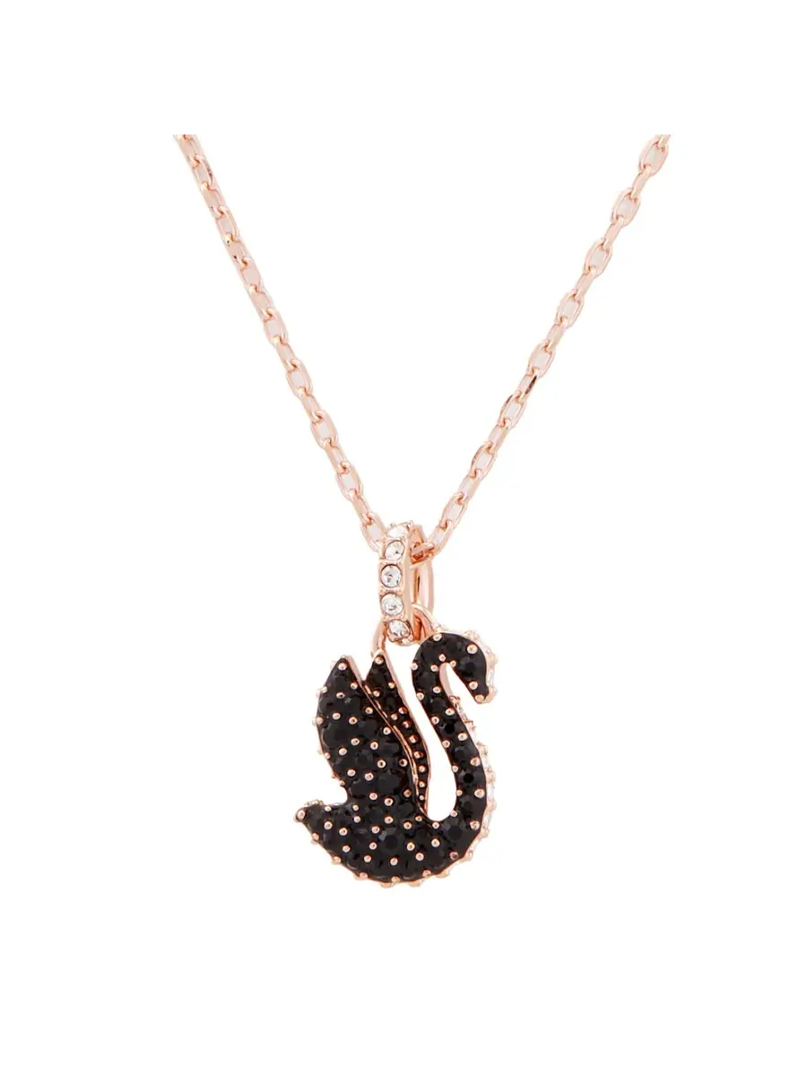 Ожерелье с подвеской Малый Черный Лебедь от Swarovski