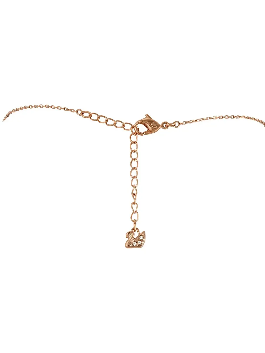 Круглое ожерелье Swarovski Sparkling Dance из розового золота — изображение 3 из 3, оттенок золото