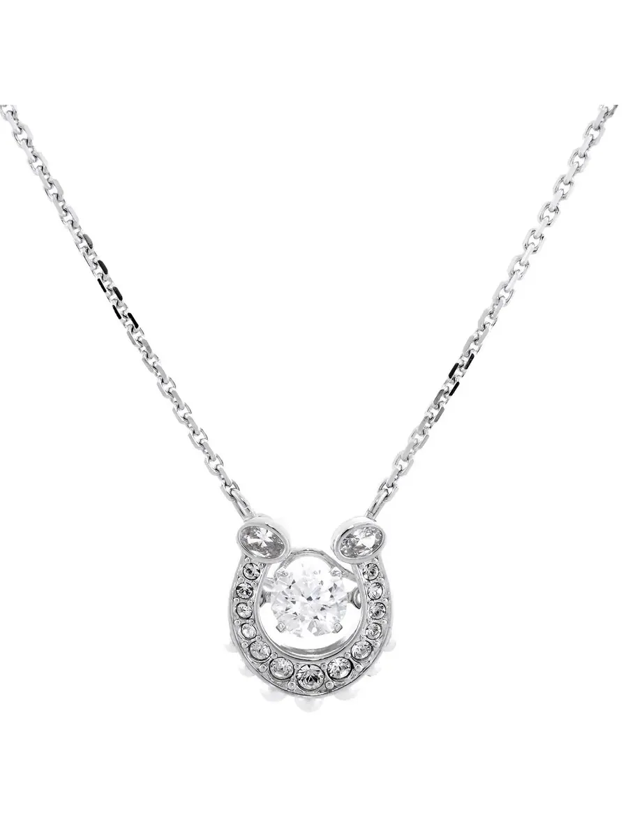 Кулон-ожерелье Swarovski Symbolica в виде подковы — изображение 3 из 5, оттенок белый