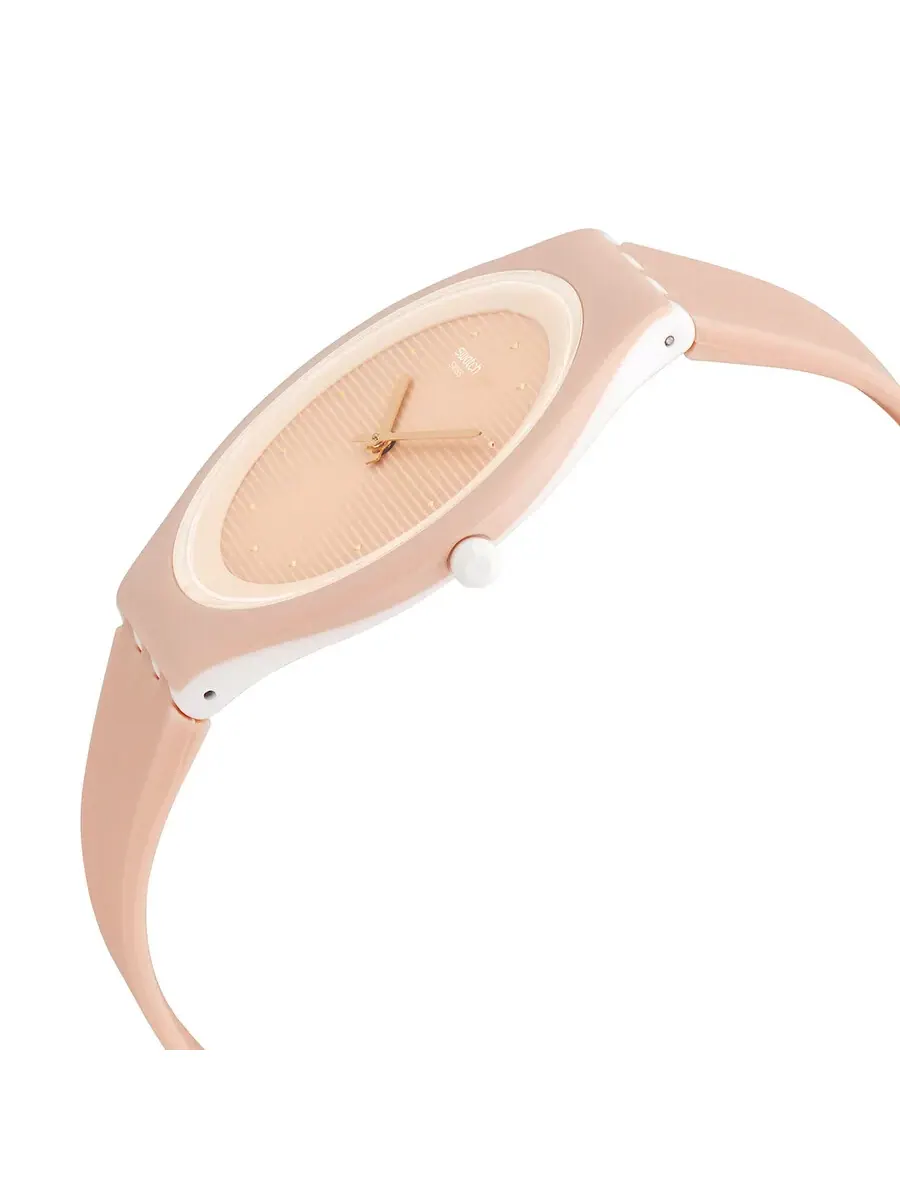 Женские часы Swatch Skinskin Quartz с розовым циферблатом SVUT100 — изображение 2 из 3, оттенок розовый
