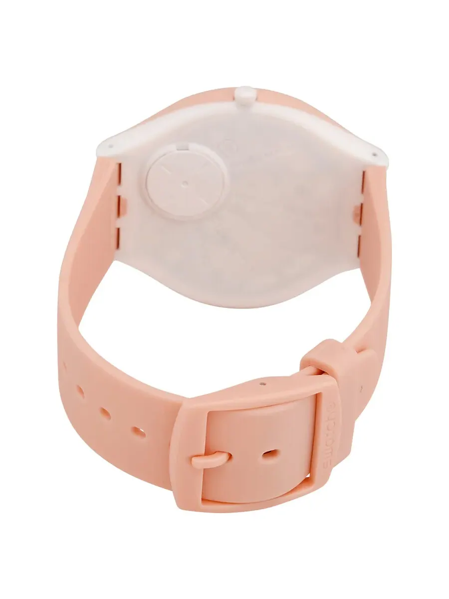 Женские часы Swatch Skinskin Quartz с розовым циферблатом SVUT100 — изображение 3 из 3, оттенок розовый