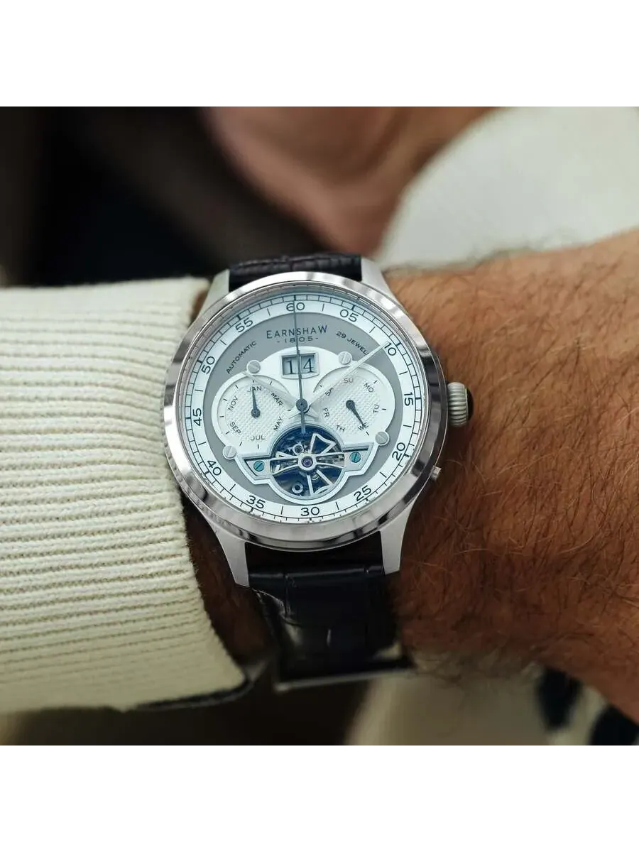 Мужские часы Thomas Earnshaw Baron Chronograph Automatic с серым циферблатом ES-8187-01 — изображение 2 из 3