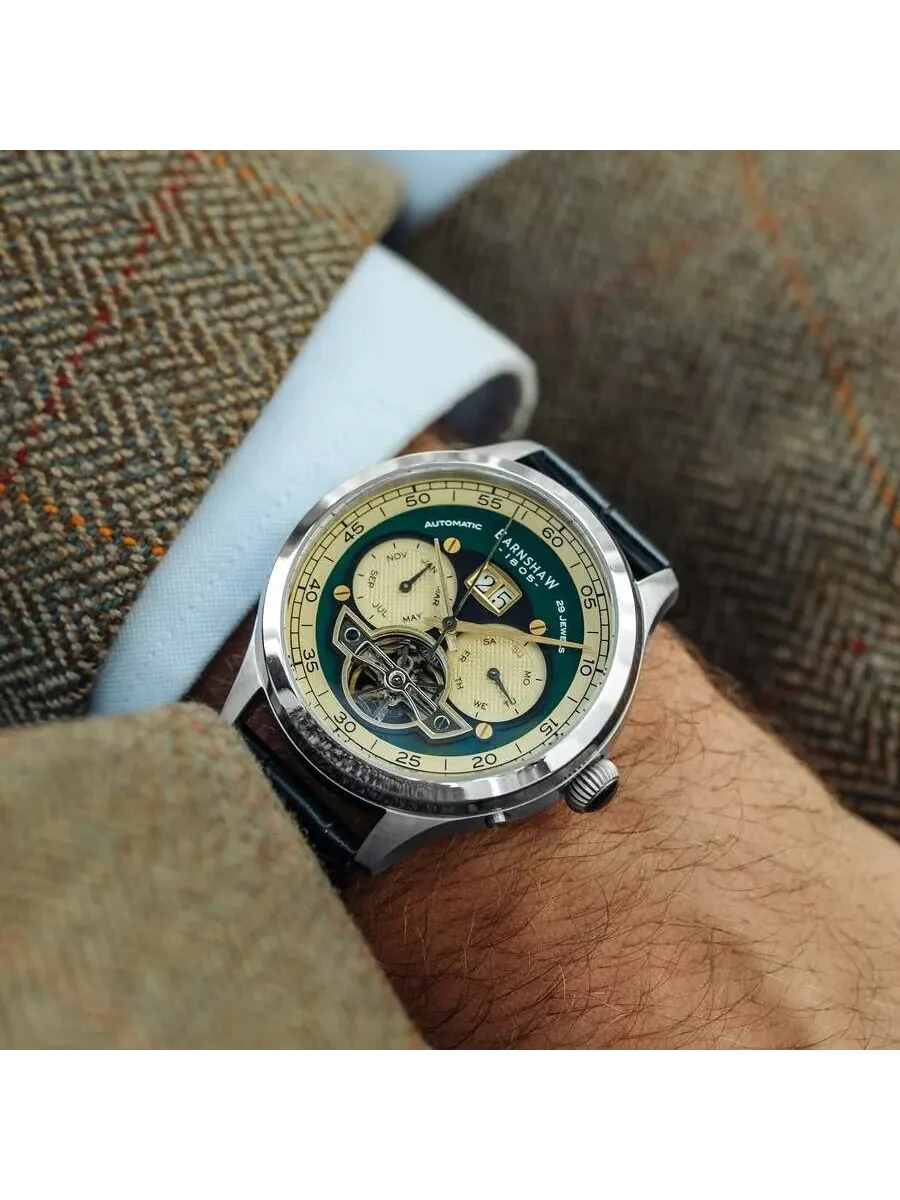 Мужские часы Thomas Earnshaw Baron Green Dial ES-8187-03 — изображение 2 из 3, оттенок серебряный