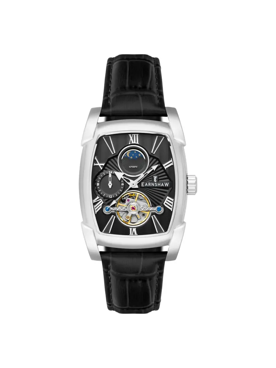 Мужские часы Thomas Earnshaw Kensington с черным циферблатом ES-8296-01