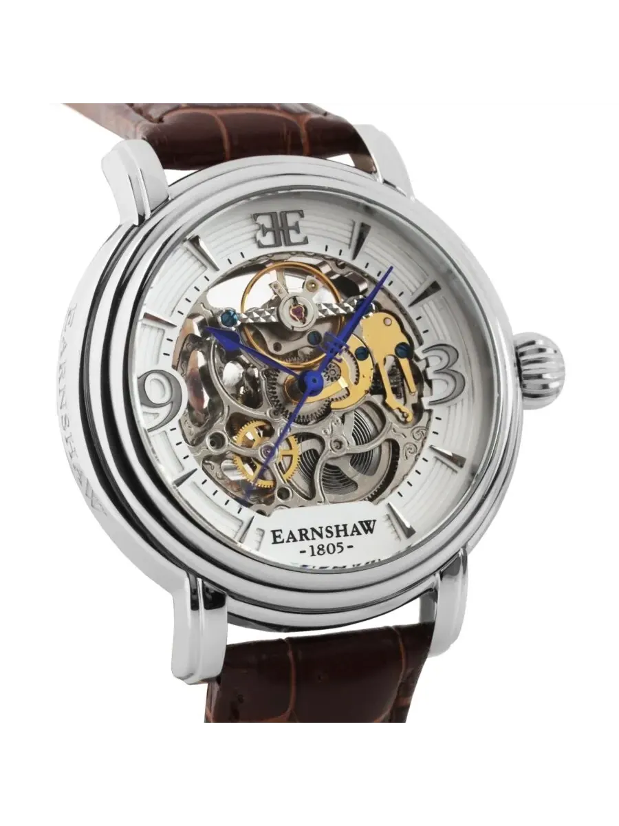 Мужские часы Thomas Earnshaw Longcase с автоматическим механизмом и белым циферблатом ES-8011-01 — изображение 2 из 5