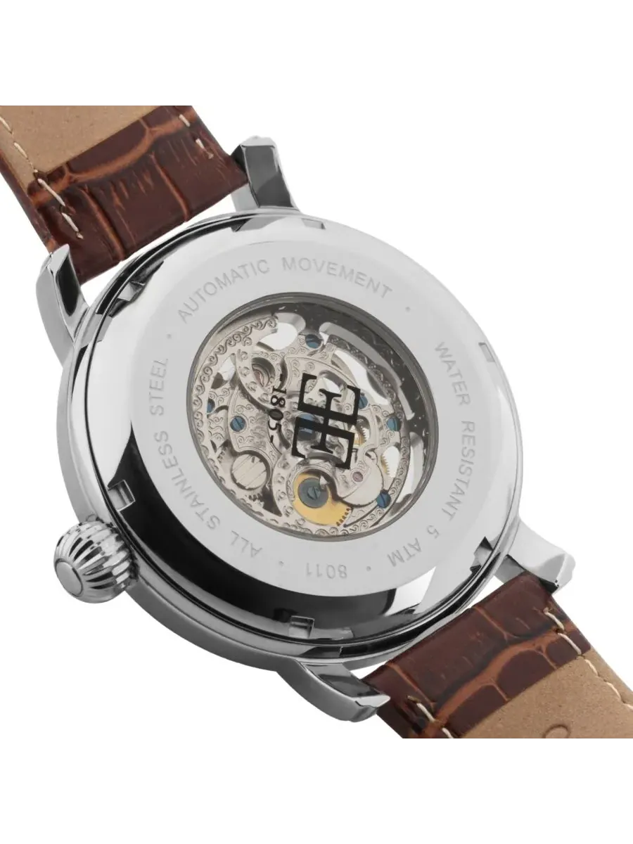 Мужские часы Thomas Earnshaw Longcase с автоматическим механизмом и белым циферблатом ES-8011-01 — изображение 4 из 5