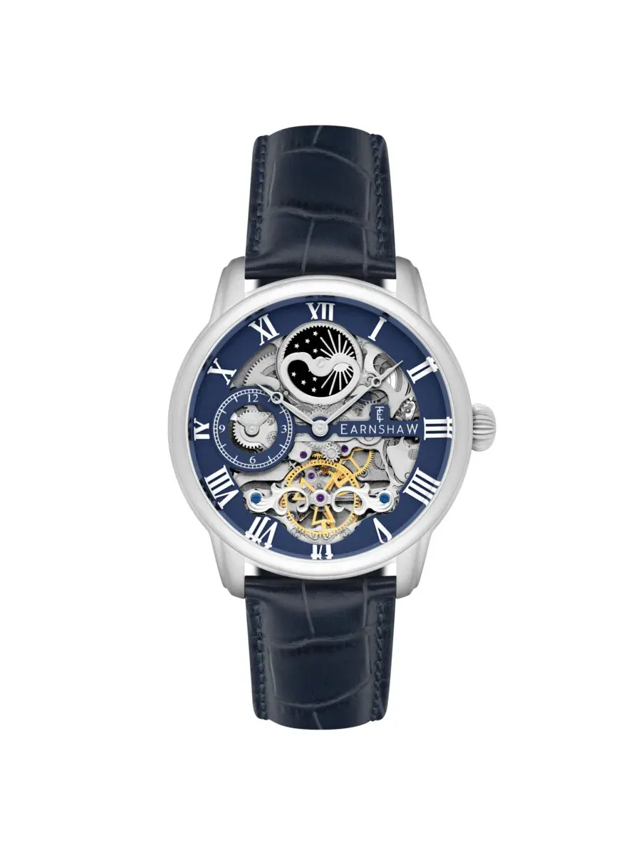 Мужские часы Thomas Earnshaw Longitude с синим циферблатом ES-8006-0C