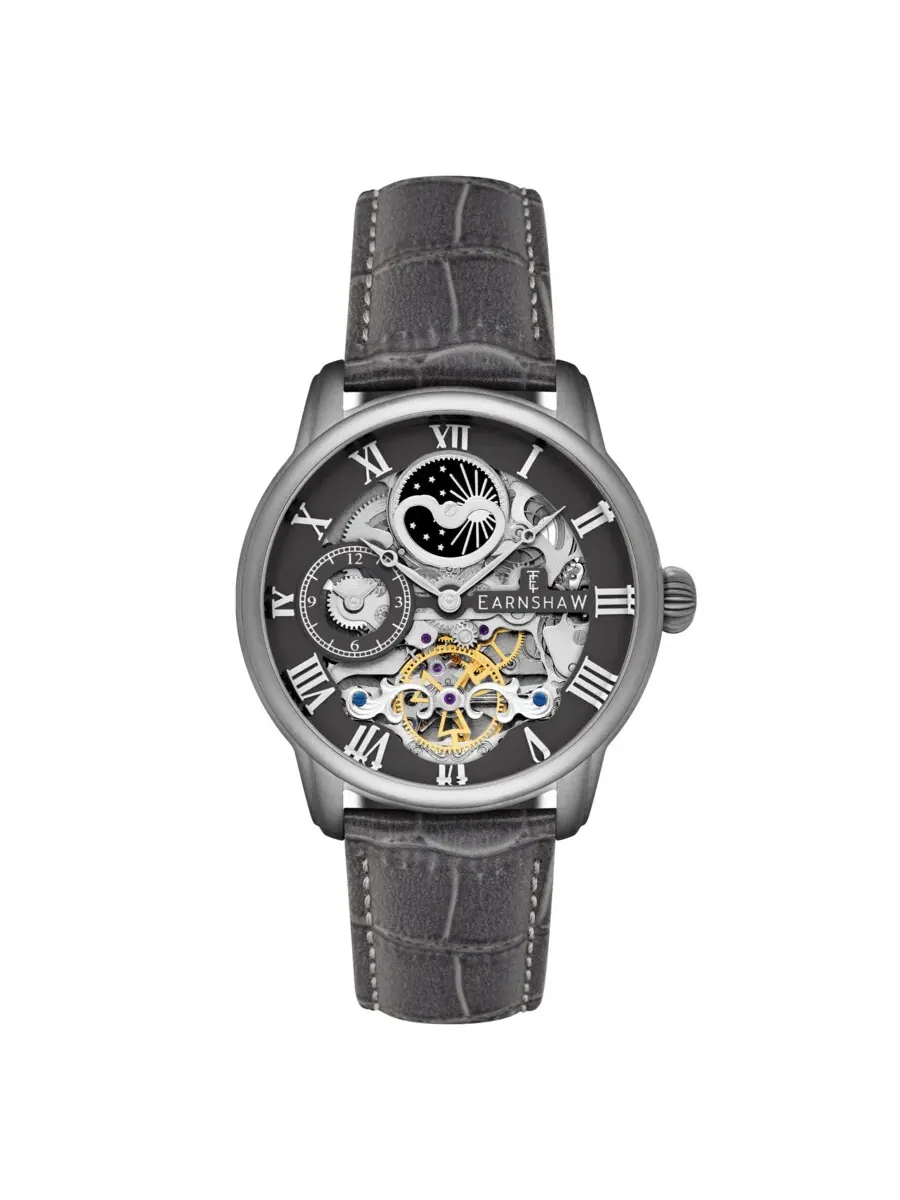 Мужские часы Thomas Earnshaw Longitude с серым циферблатом ES-8006-0F