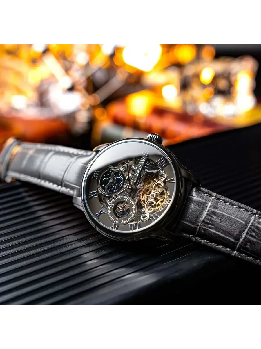 Мужские часы Thomas Earnshaw Longitude с серым циферблатом ES-8006-0F — изображение 3 из 3, оттенок серебряный