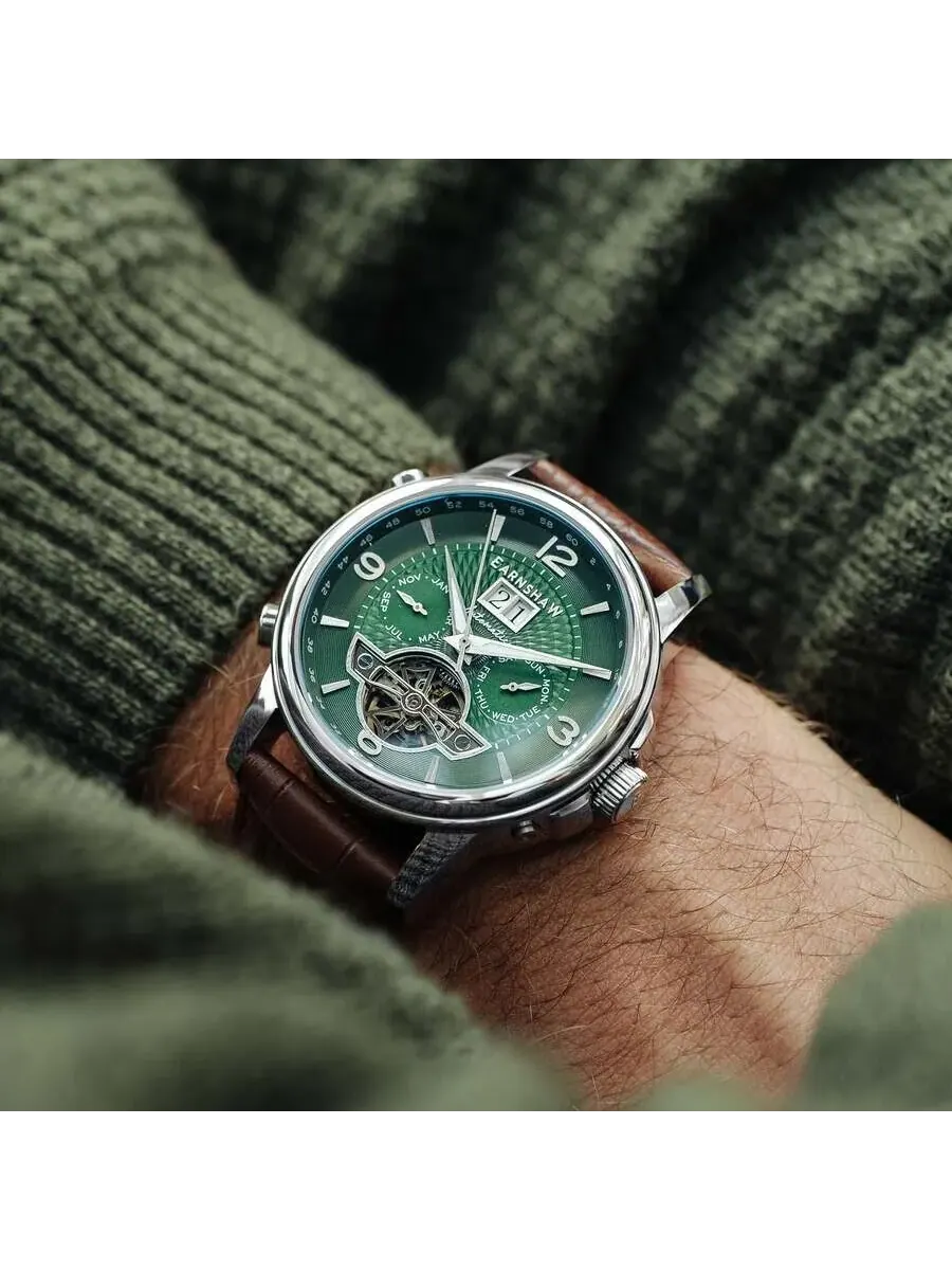 Мужские часы Thomas Earnshaw Marylebone Green Dial ES-8177-02 — изображение 2 из 3, оттенок серебряный