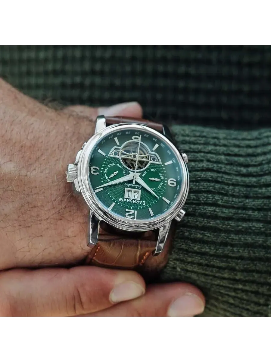 Мужские часы Thomas Earnshaw Marylebone Green Dial ES-8177-02 — изображение 3 из 3, оттенок серебряный