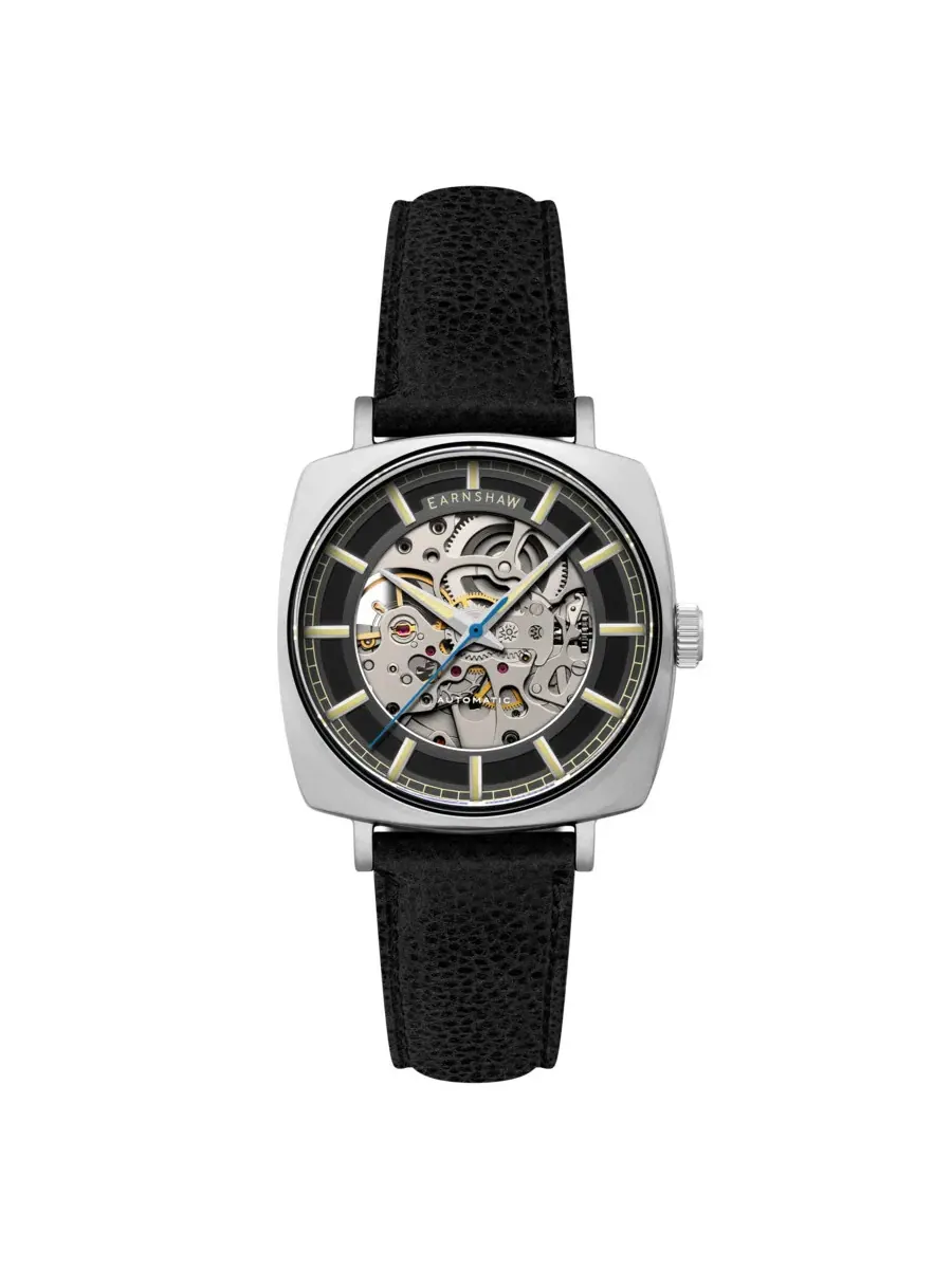 Мужские часы Thomas Earnshaw Moorgate с черным циферблатом ES-8319-01
