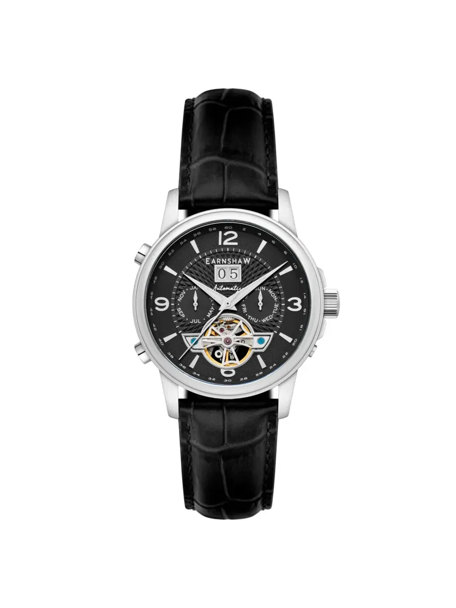 Мужские часы Thomas Earnshaw Marylebone с черным циферблатом ES-8177-01