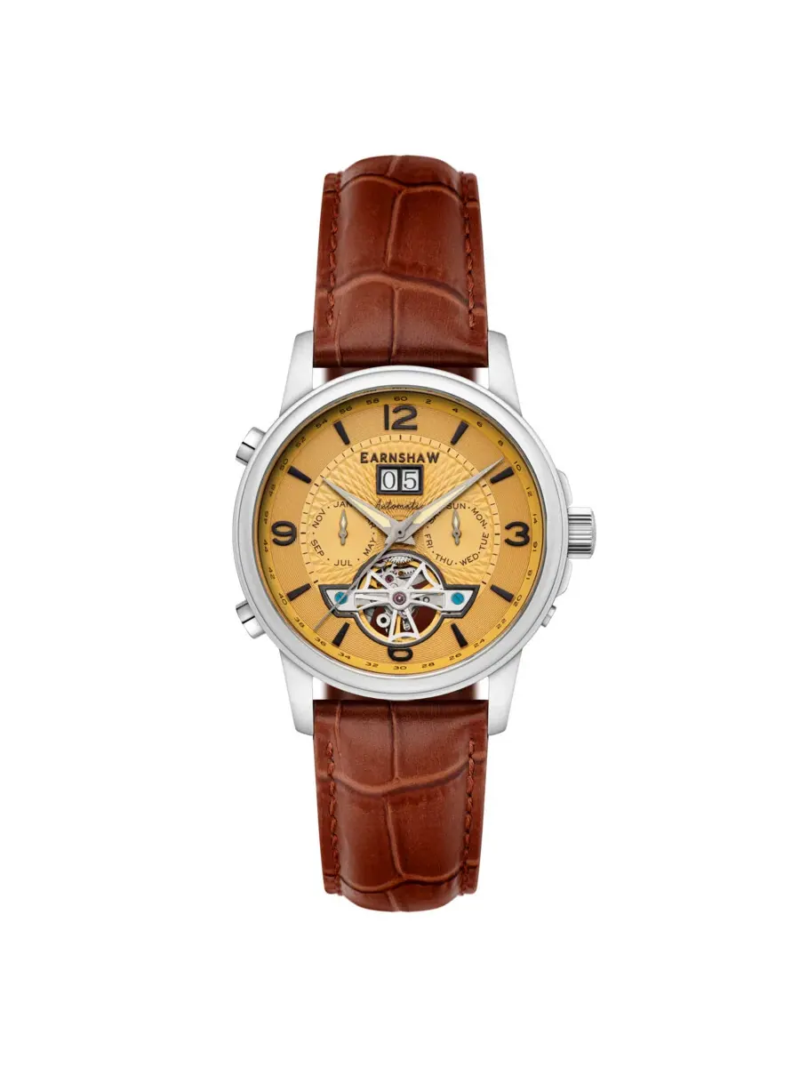 Мужские часы Thomas Earnshaw Marylebone с коричневым циферблатом ES-8177-03