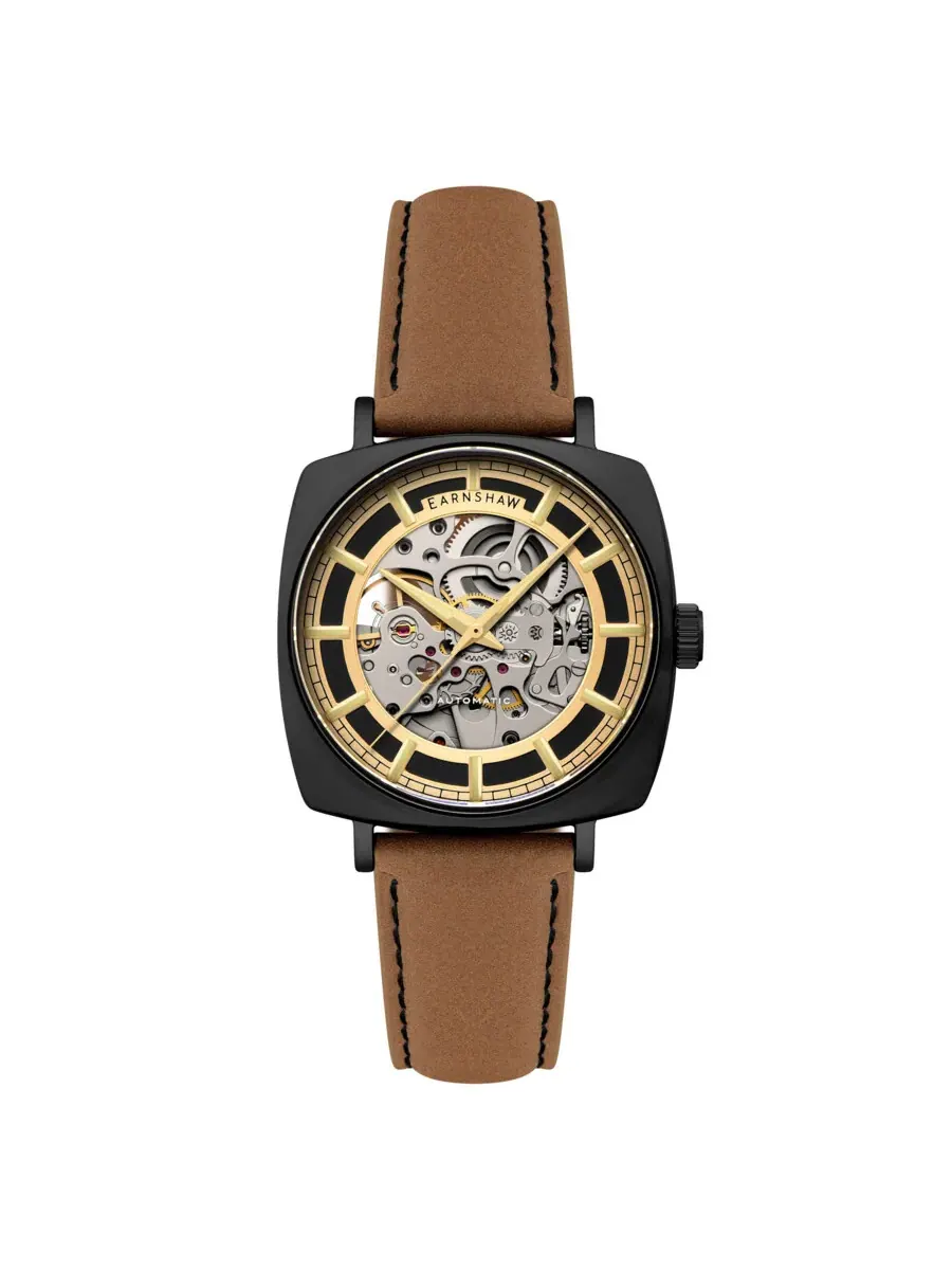 Мужские часы Thomas Earnshaw Moorgate с золотистым циферблатом ES-8319-05