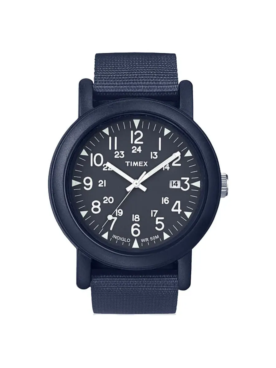 Мужские часы Timex Camper Quartz с синим циферблатом TW2P62600